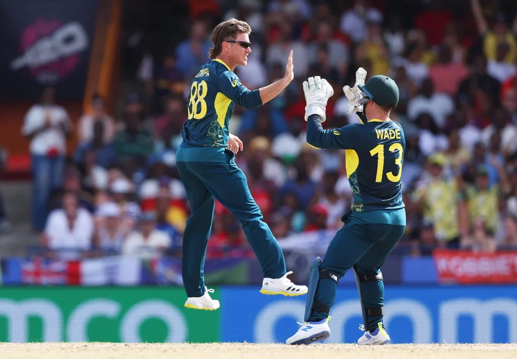 Australia celebrating